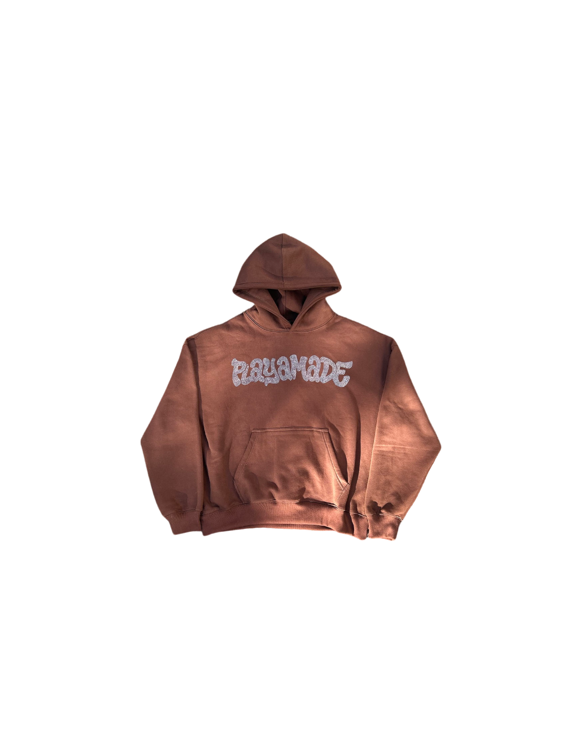 Graffiti Rhinestone Hoodie (Brown)