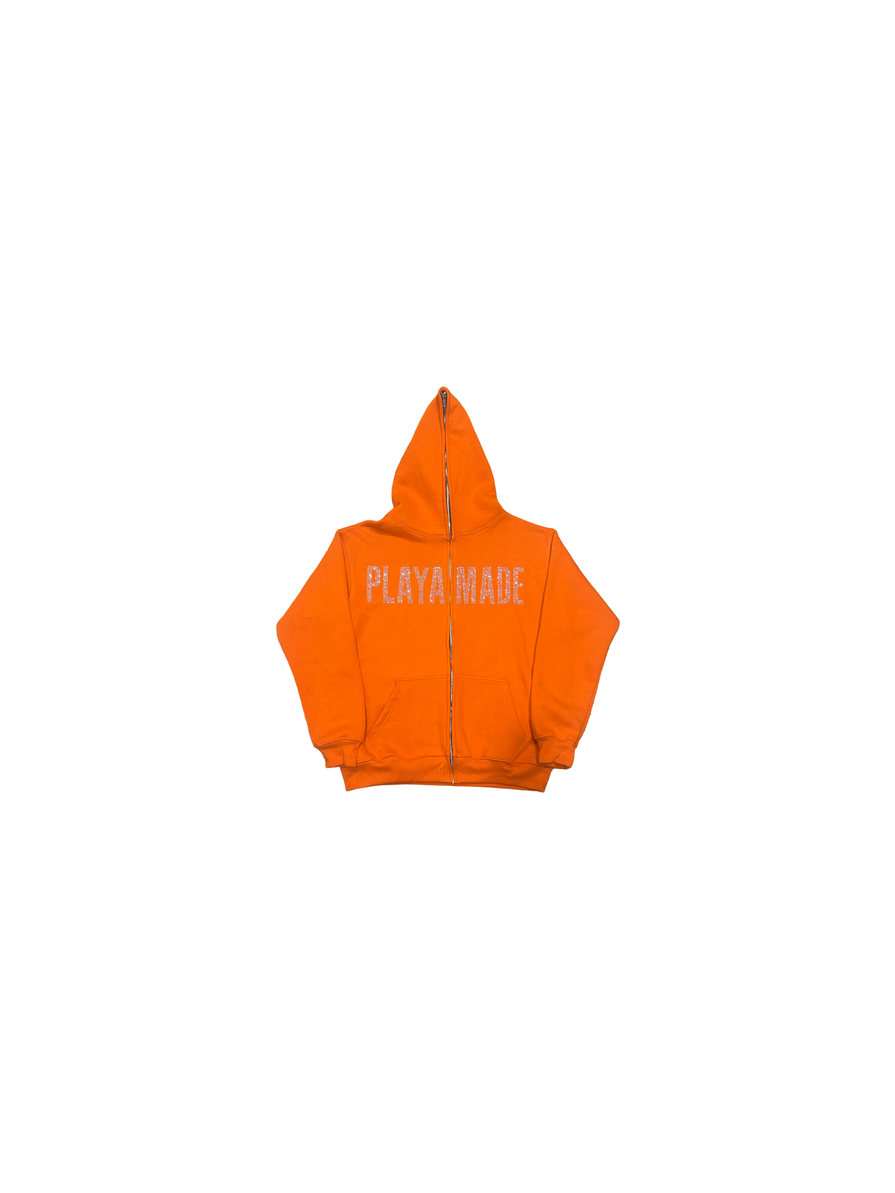 Money Never Cheats Full-Zip Hoodie (Orange)