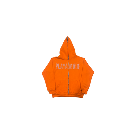 Money Never Cheats Full-Zip Hoodie (Orange)