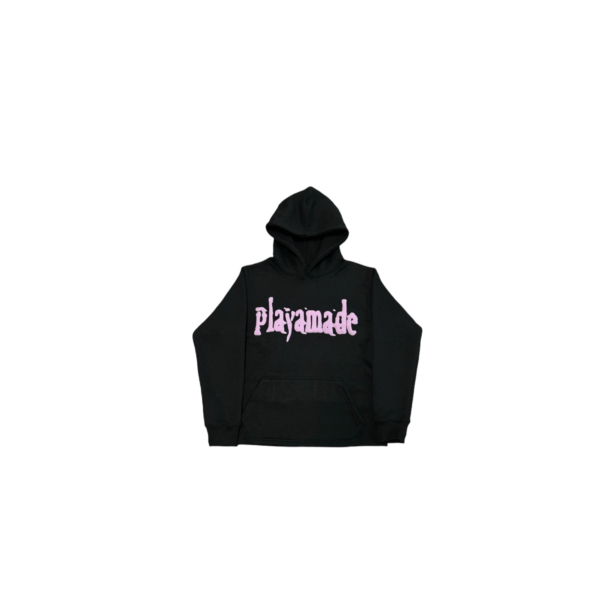 Playamade Puff Print Hoodie Black & Light Purple (PRE-ORDER)