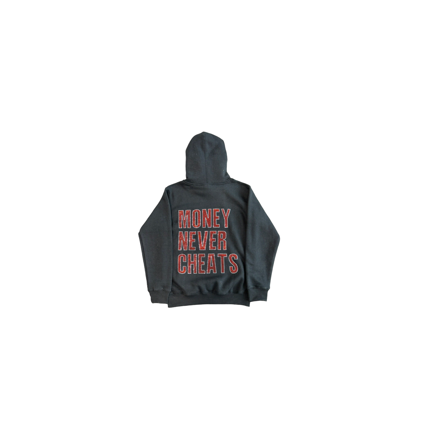 Two-Tone Playamade Rhinestone Hoodie (Red & Silver)
