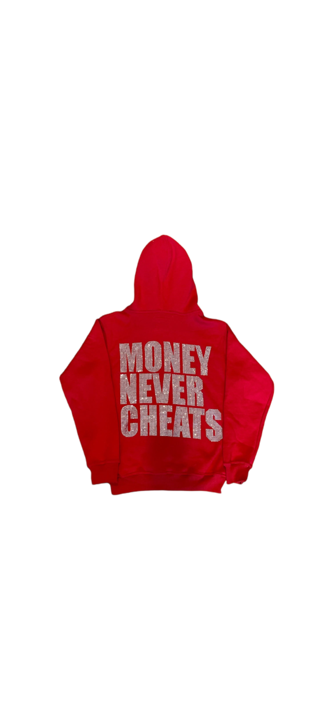 Money Never Cheats Full-Zip Hoodie (Red)