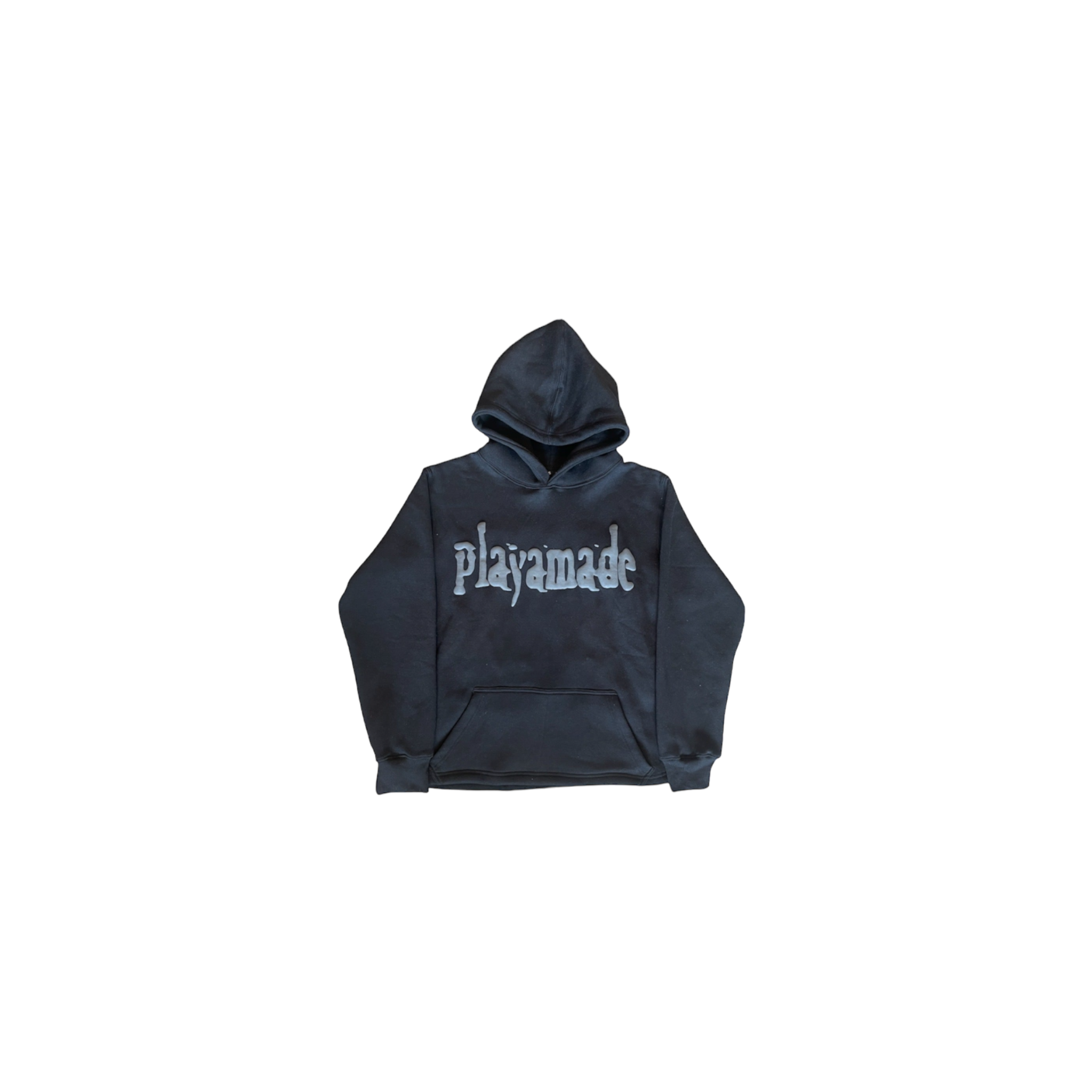 Playamade Puff Print Hoodie Black on Black (PRE-ORDER)