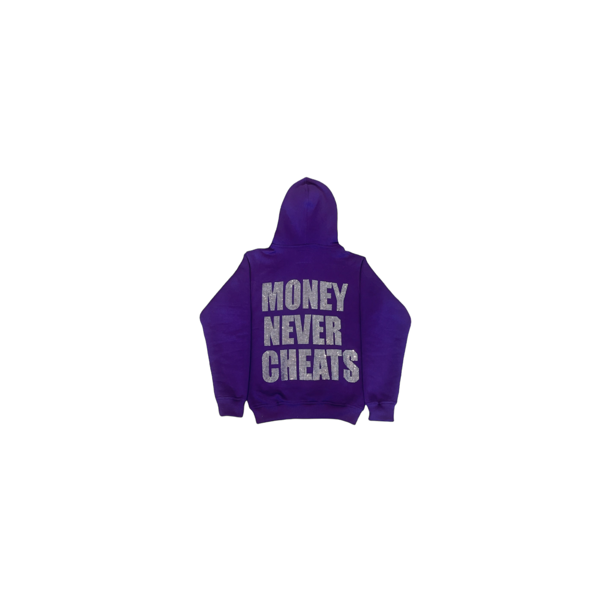 Money Never Cheats Full-Zip Hoodie (Purple)
